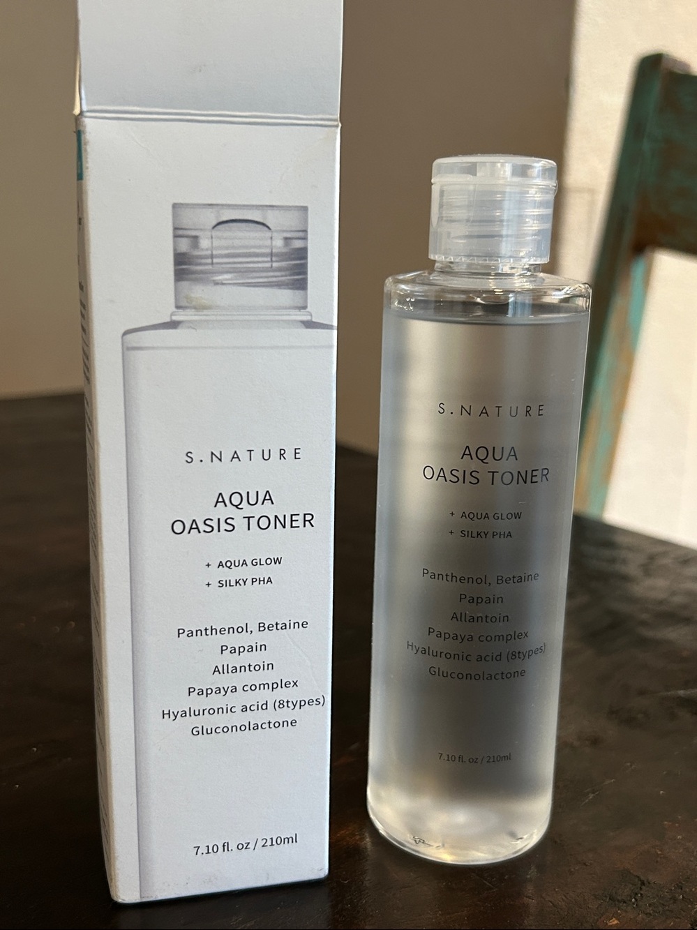 S. NATURE KOREAN SKIN CARE AQUA OASIS TONER 7.1 FL.OZ